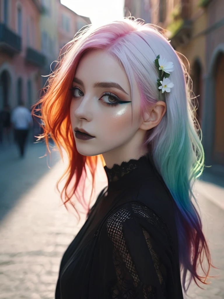 Dark shot,city street,pastel goth,sexy goth girl,photo of cute 2 Italian redhead woman,cinematic shot,hard shadows,photorealistic,cute face,looking at viewer,photography,raw photo,white rainbow hair,detailed skin,natural flower background,sexy goth girl,face blush,Dark shot,city street,pastel goth,sexy goth girl,photo of cute 2 Italian redhead woman,cinematic shot,hard shadows,photorealistic,cute face,looking at viewer,photography,raw photo,white rainbow hair,detailed skin,natural flower background,sexy goth girl,face blush,