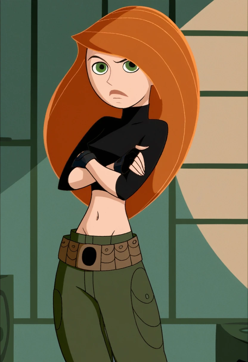 (My Hero Academia Style), ((((kim possible)))), ((cartoon)), ((bodysuit)), ((armor)), ((Sexy armor)), ((perfect anatomy)), ((perfect hands)), ((perfect face)), ((super detailed)), ((full body photography:1.5)), ((High resolution)), ((concept art of character)), ((Character Design Sheet)), (Same role), (frontage), (Lateral face), (on back), ((three sided view)),