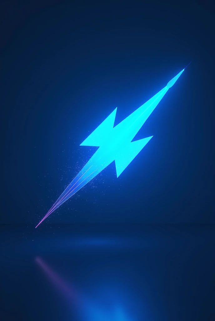 Blue meteor business logo