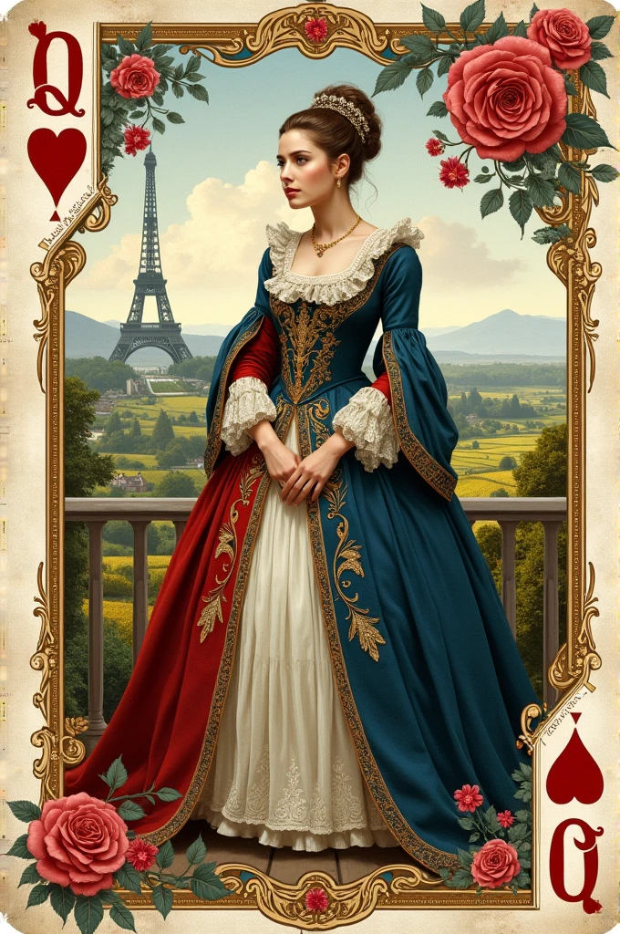 Draw me a card related to France