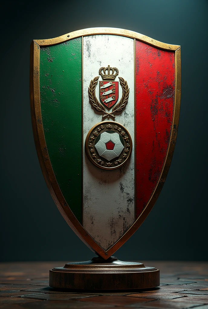 (photorealism:1.2) Italy football shield