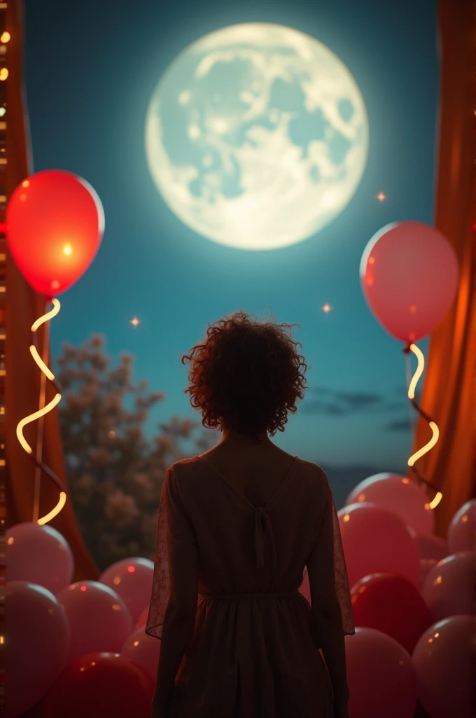 I have realistic studio background in lights and that's glow like moon in background
Happy Birthday