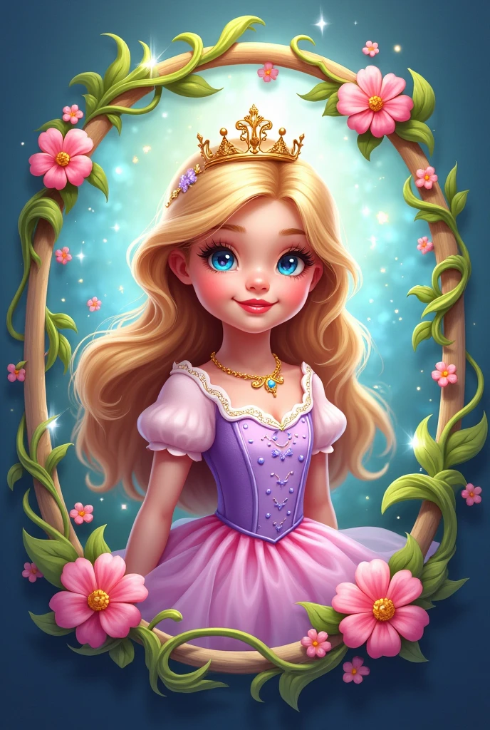 Generate a gaming platform logo named royal paradise using a girl
