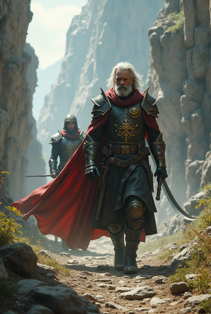 A king who lost his kingdom and then regained it with the help of a warrior from the future
