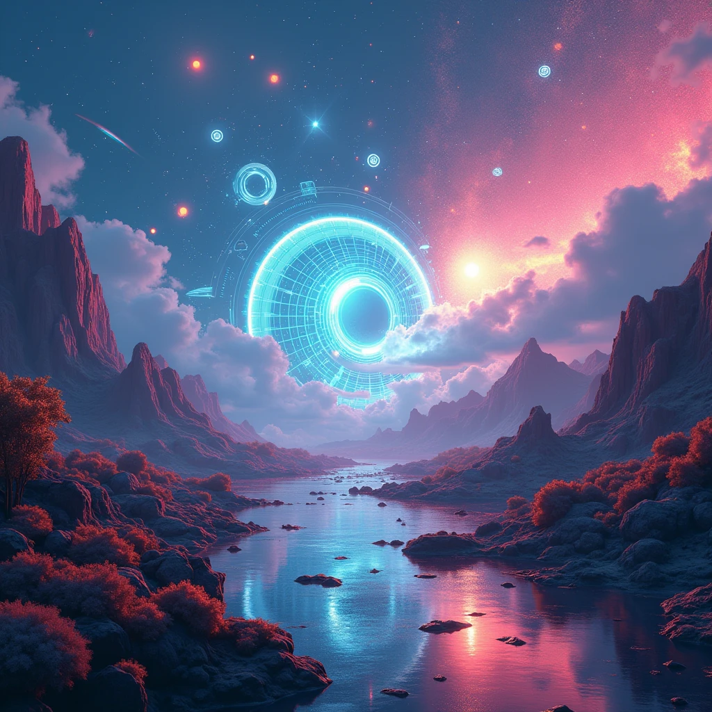 AI Art、universe、Metaverse、cool、Nft 、game、music、trend、cyber-、memecoin、Wave Motion Gun、Big Bitcoin