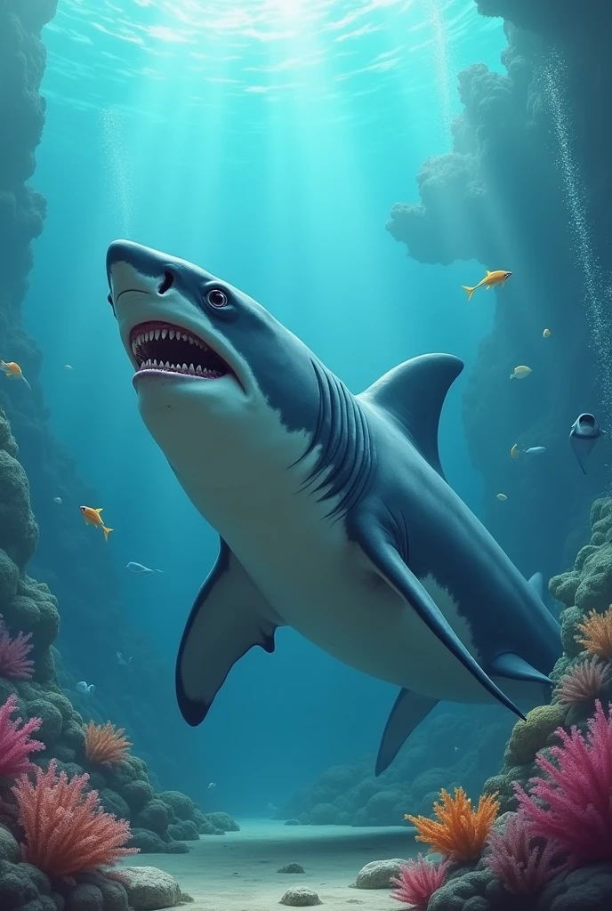 The shark speaks without the human