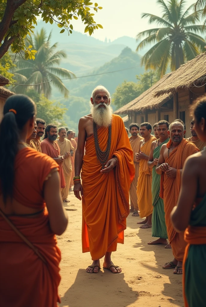 A pandit ji came in Village