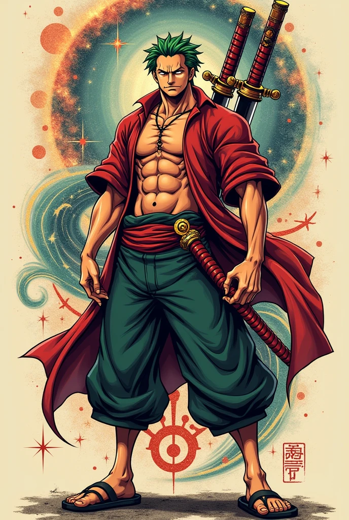 Get an anime tattoo with Zoro, saga de saint Seiya,