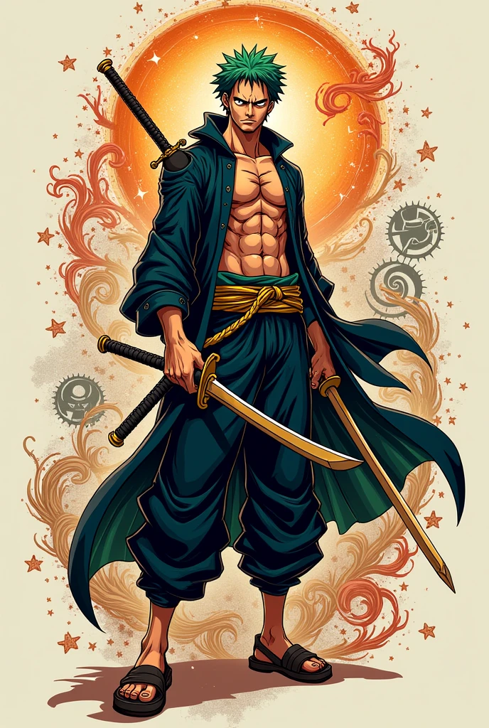 Get an anime tattoo with Zoro, saga de saint Seiya,