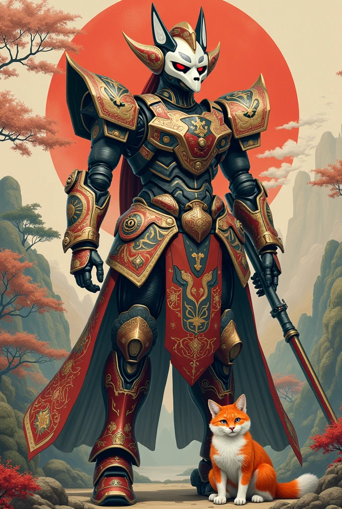 Gundam。cat。Japanese tradition。Tengu。Ghost Face。armor。geisha和服。Japanese culture。warrior。geisha。狐cat。geisha妝扮。Taiwan。