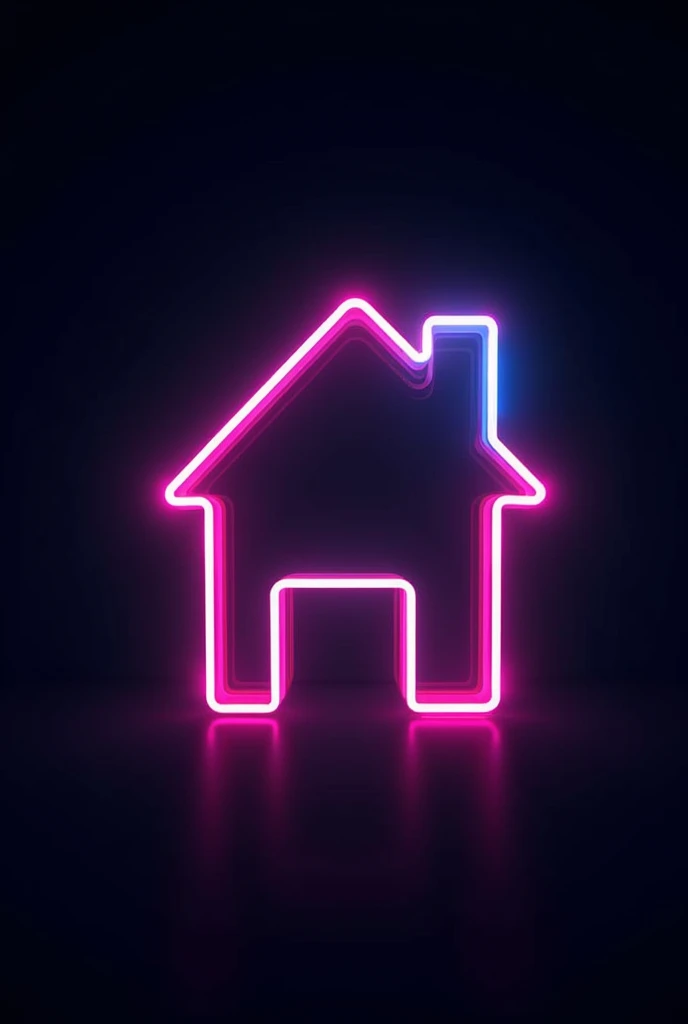 Neon house logo
