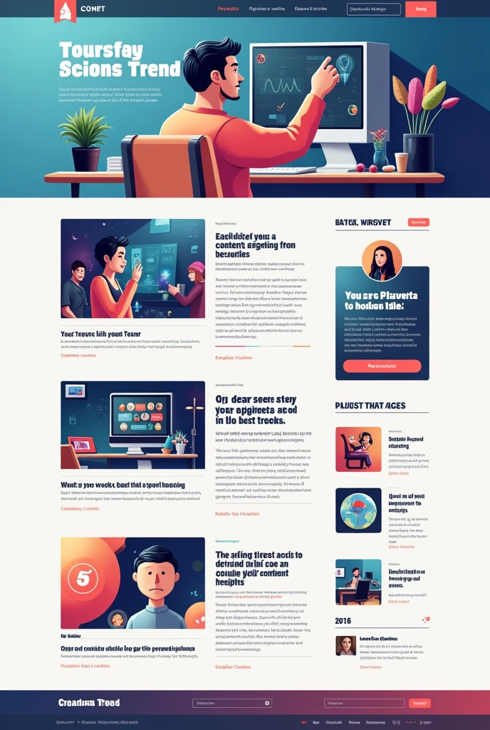 now create a blog post with the same trend