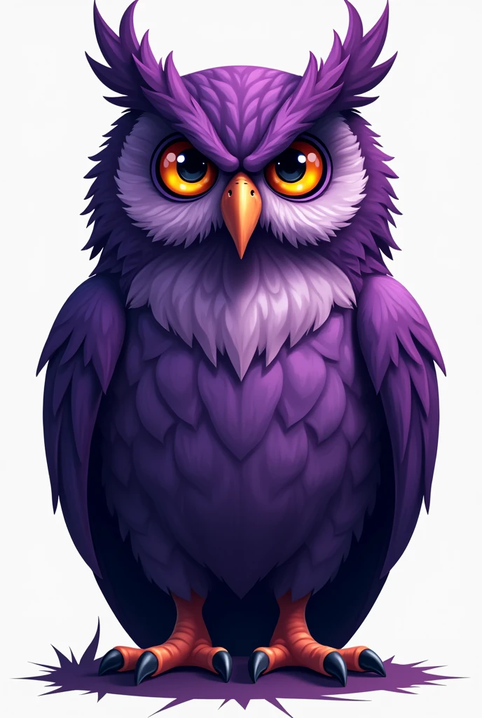 I want to create a logo, purple owl,big, Realist, KENAN write