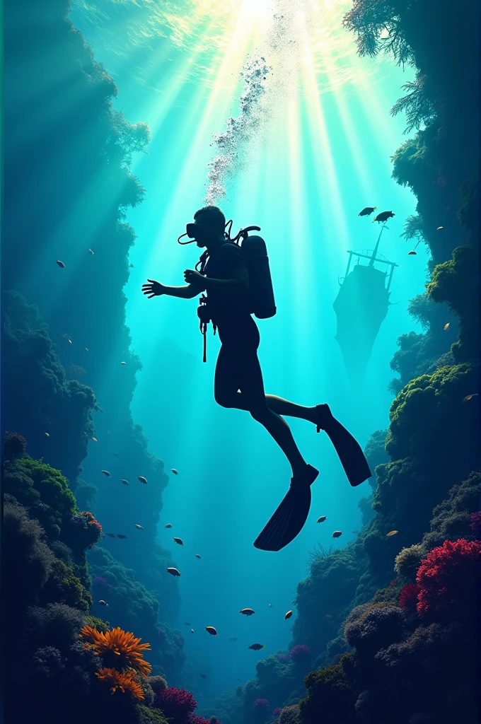 A poster of scuba diving
