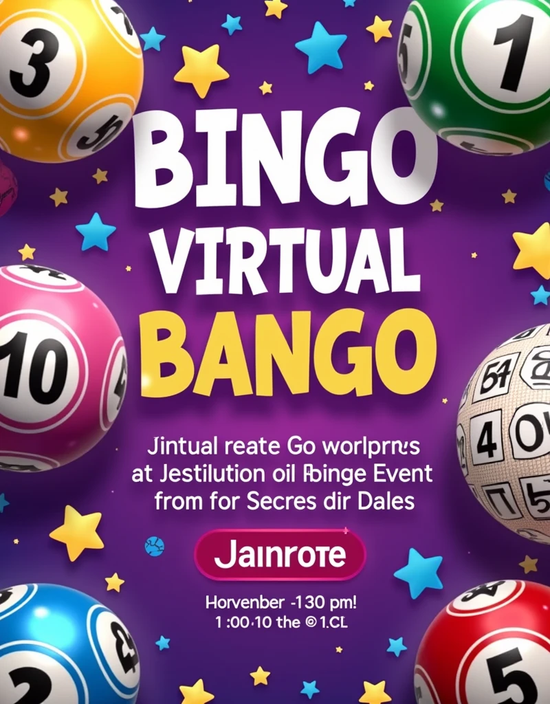Generate a virtual bingo flyer
