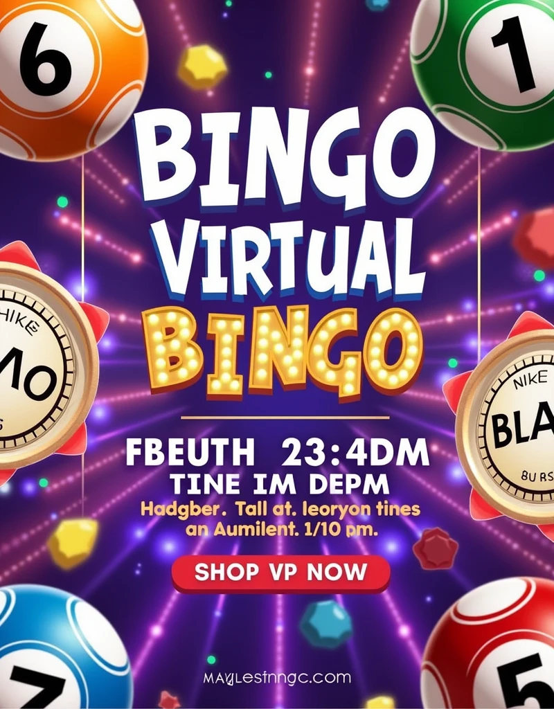 Generate a virtual bingo flyer