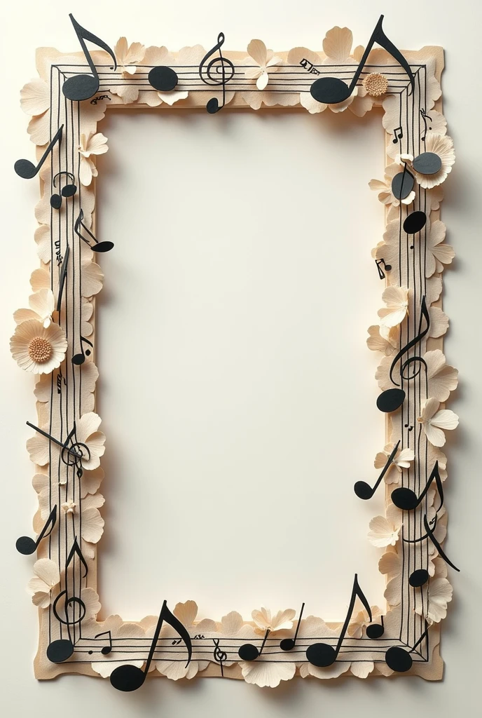 Frame made of notes