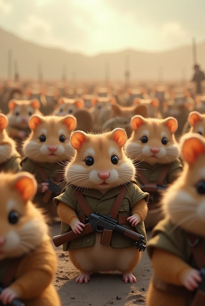 Hamsters Army going to War.
Highlight with Mr Exit Army arrived