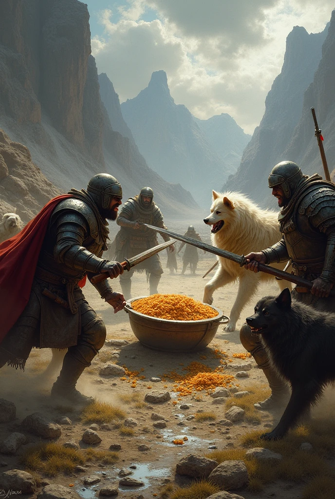 war for pilaf with dogs