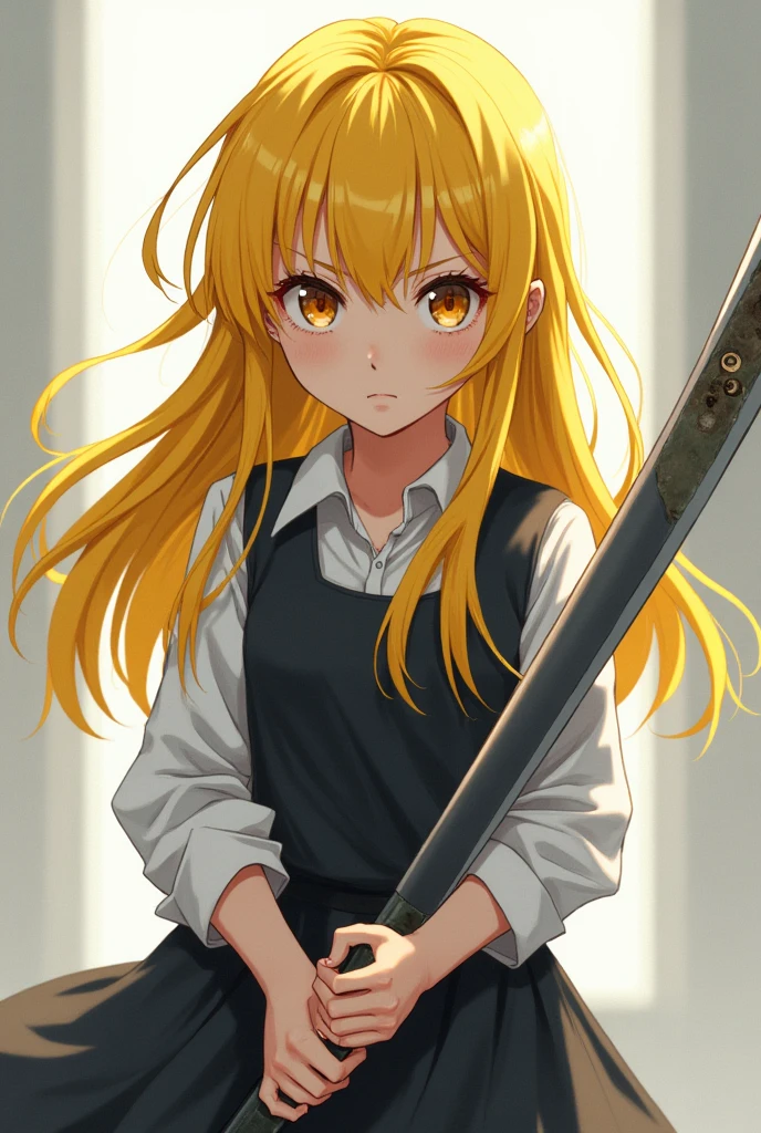 Ibuki yellow hair badan nya kecil umur 11 tahun megang senjata