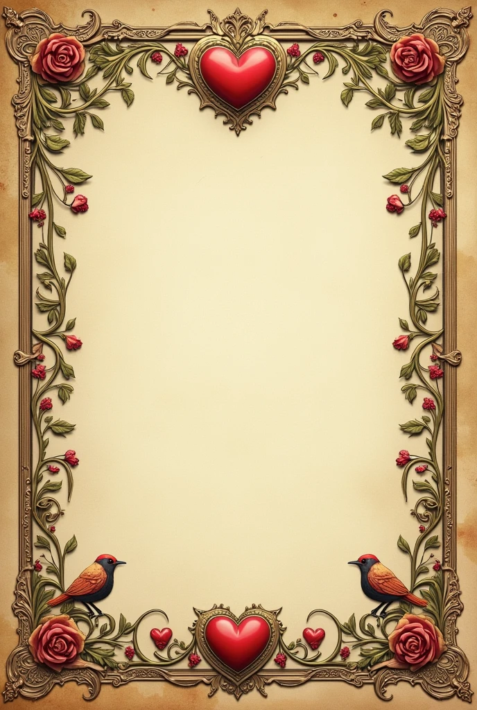 manuscript Border, OLD, about how do I love thee