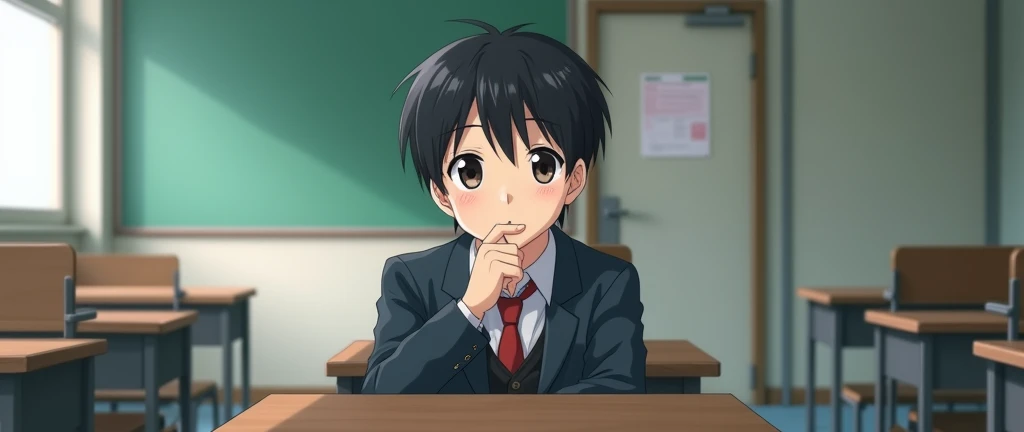 My normal silent and in my school my age is 14 in anime and I am boy and my expressions is silent and normal and in class and not cute my face is normal