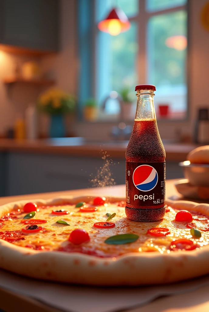 Pizza + pepsi 1.5L aninated image