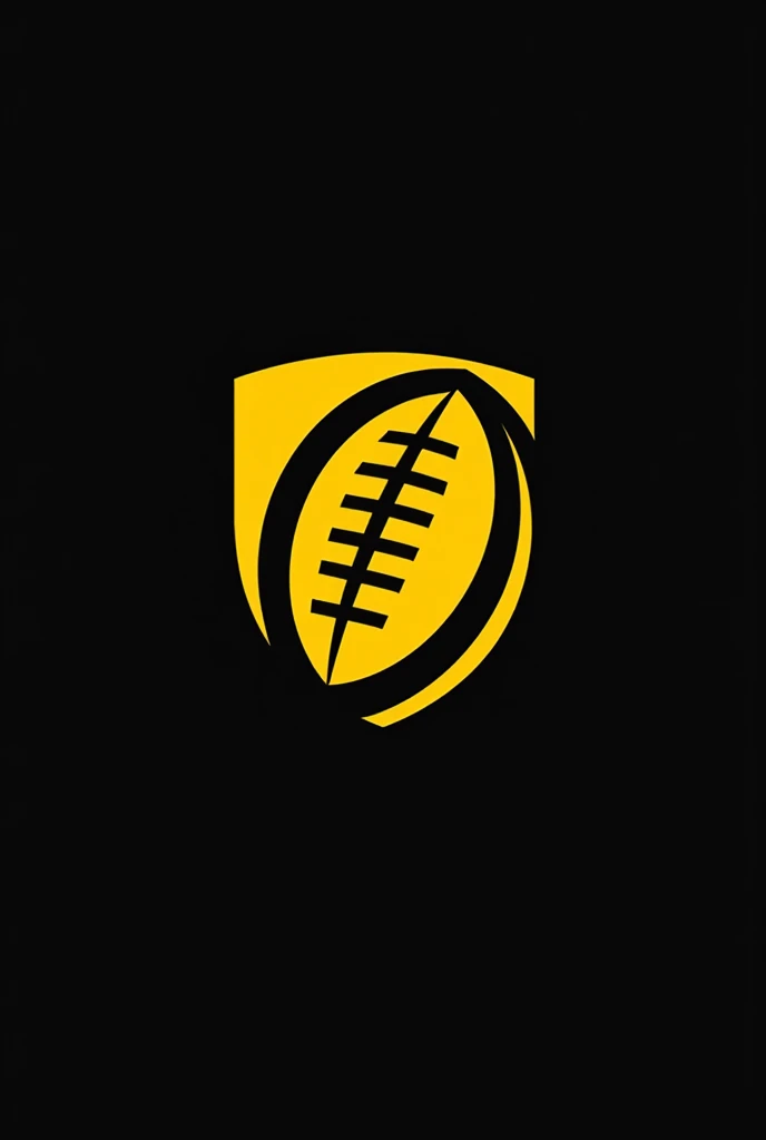 Create logo for me wrote the lake tribe rugby crest rugby ball yellow black colours