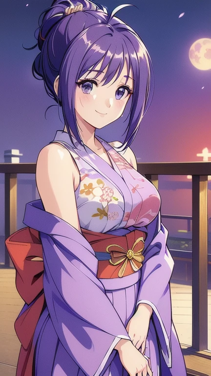 ((masterpiece)),((Ayako Katagiri)),((Katagiri Ayako)),((Full smile)),((Smile)),((((Full nudity)))),(((Kyoto cityscape))),Anatomically perfect fingers