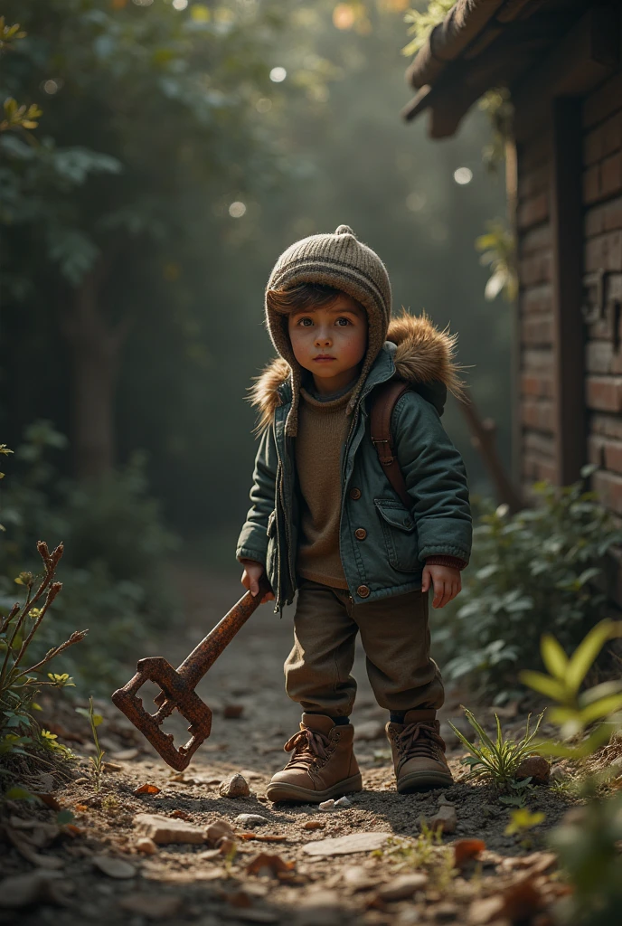 **The Lost Key**
One afternoon, Tom found an old key buried in his backyard. It was rusty but had an air of mystery. Curious, he searched the house for a lock it might open. In the attic, he discovered an old chest covered in dust. The key fit perfectly