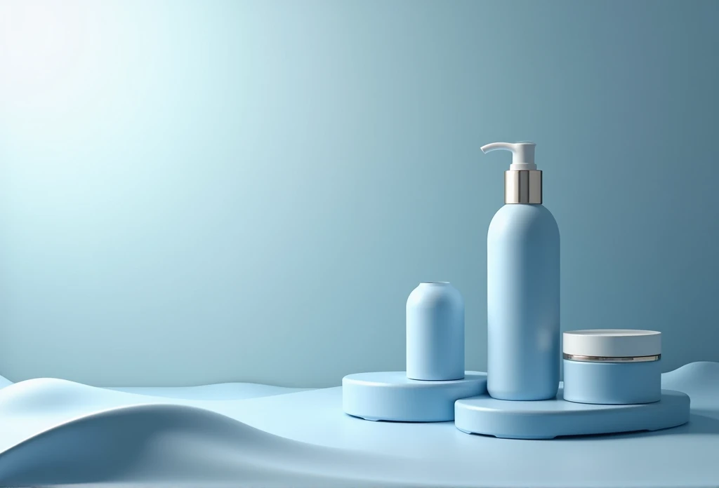 Generate a photo with a blue-gray background for the header for a multi-product online store