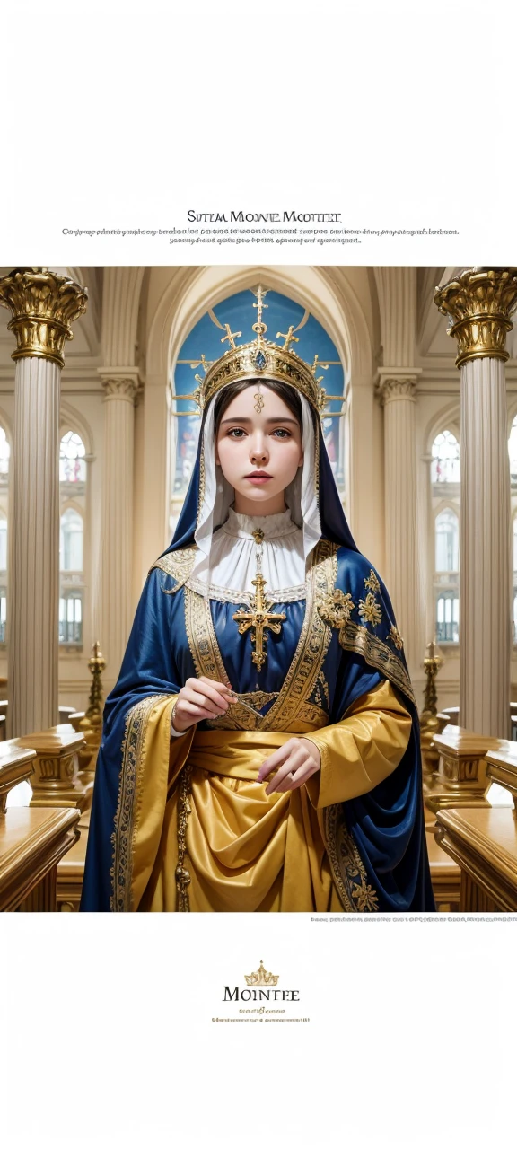 Create an image of Our Lady of Monte Serrat in Santos