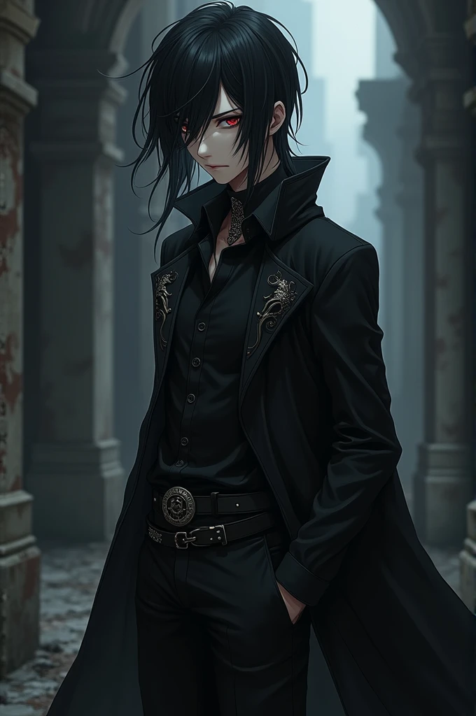 Goth anime guy
