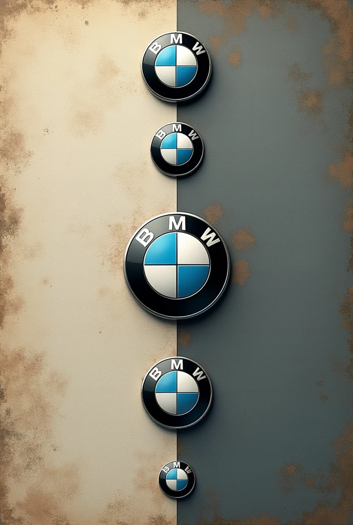 Visual: An image that shows the BMW logo from its earliest version to its modern design. The logos are placed in a circular or linear arrangement, with the oldest logo at the top or left, transitioning to the most current one. The background subtly changes from an old, textured look to a sleek, modern finish, representing the brand's evolution.
