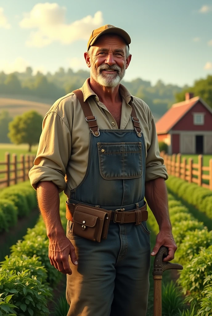 Farmer invested that money properly and improved his life. 