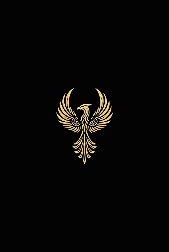 Make me a logo that looks elegant and classy, with elements of peace, eternity , kenyamanan , Garuda's tolerance and strength make it not too realistic Just make the background black oh yeah I want it to be elegant and Epic add batik