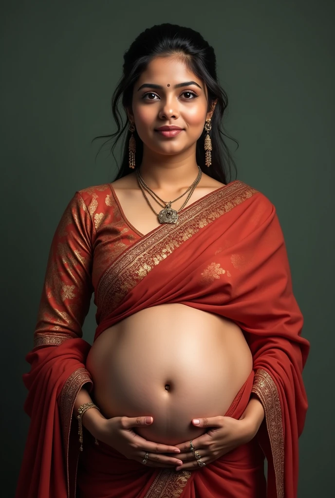 Oval shape face, 4:3, bangaladedhi woman, chubby, sharee, unclothed belly clearly visible nipple, white dress, high contrast, fit body