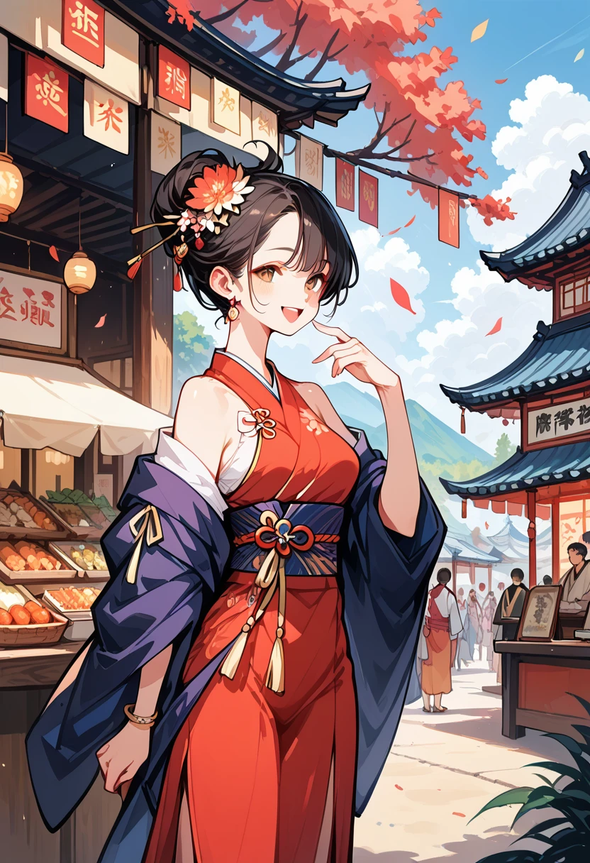 rating_safe, score_9, score_8_up, score_7_up, score_6_up, score_5_up, score_4_up, hires, cover page, top quality, best quality, High-quality illustrations, masterpiece, super high resolution, detailed background, girls, japanese festival, absurdres, perfect anatomy(kemono)(furry anthro)happy,