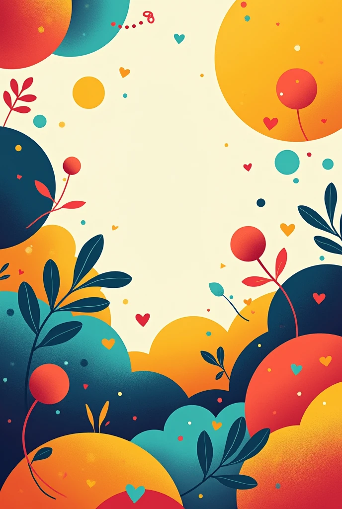 Profile header banner with some bright colors and fun shapes, that has the ability to be pleasant to those who see it