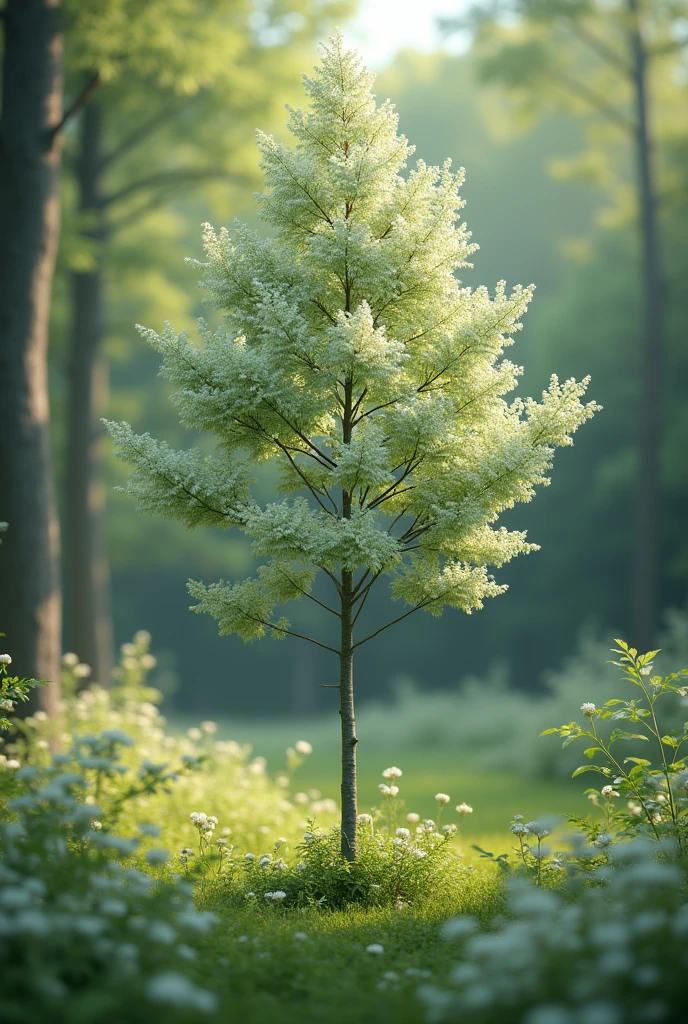 Hemlock with small white flowers.