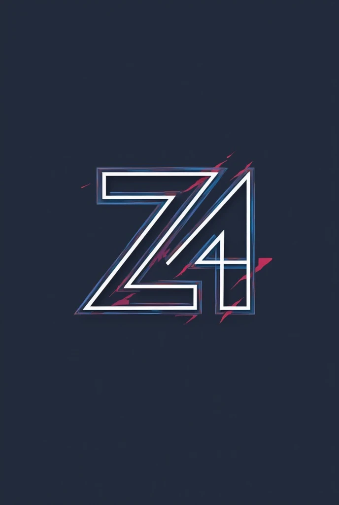 Create a logo incorporating the letter Z and the number 4
In a singular space