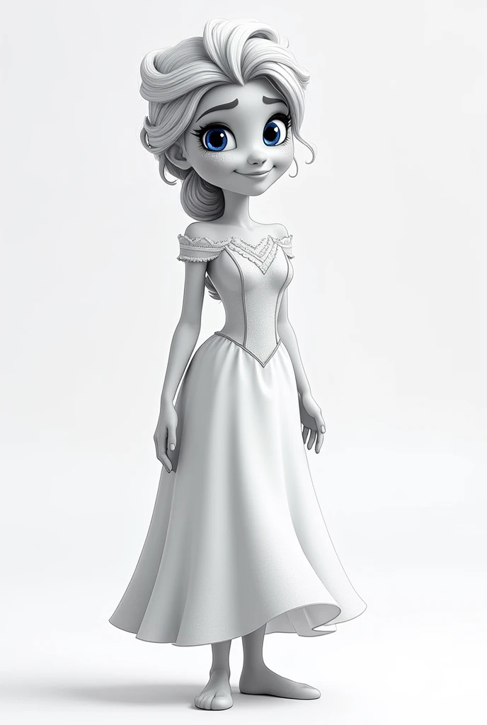 Cartoon Draw Frozen, Anna, let ıt be colorless
May he be happy. Let her hair and dress be white