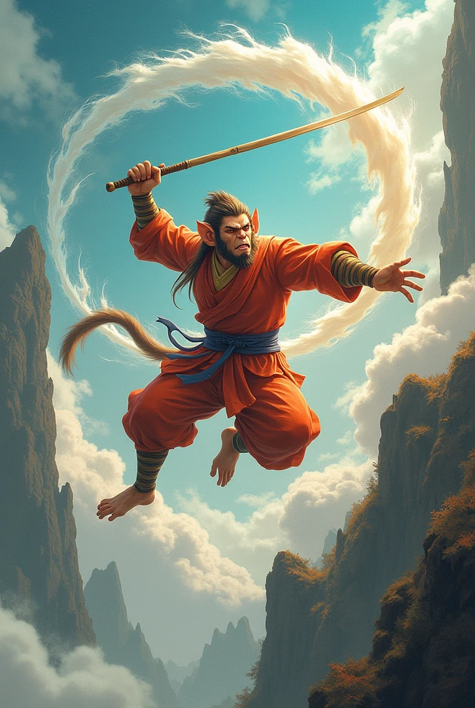 journey to the west, Sun Wukong, Somersault clouds, The Art of Alter Ego, Ruyi stick