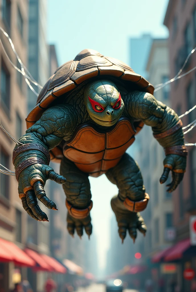 Spider-man but a turtle