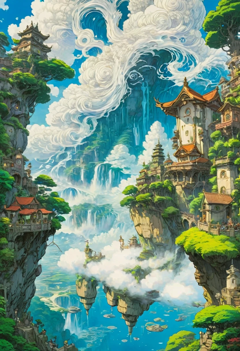 White lace, Studio Ghibli, Highest quality, masterpiece, so beautiful, Perfect composition, Intricate details, Very detailed