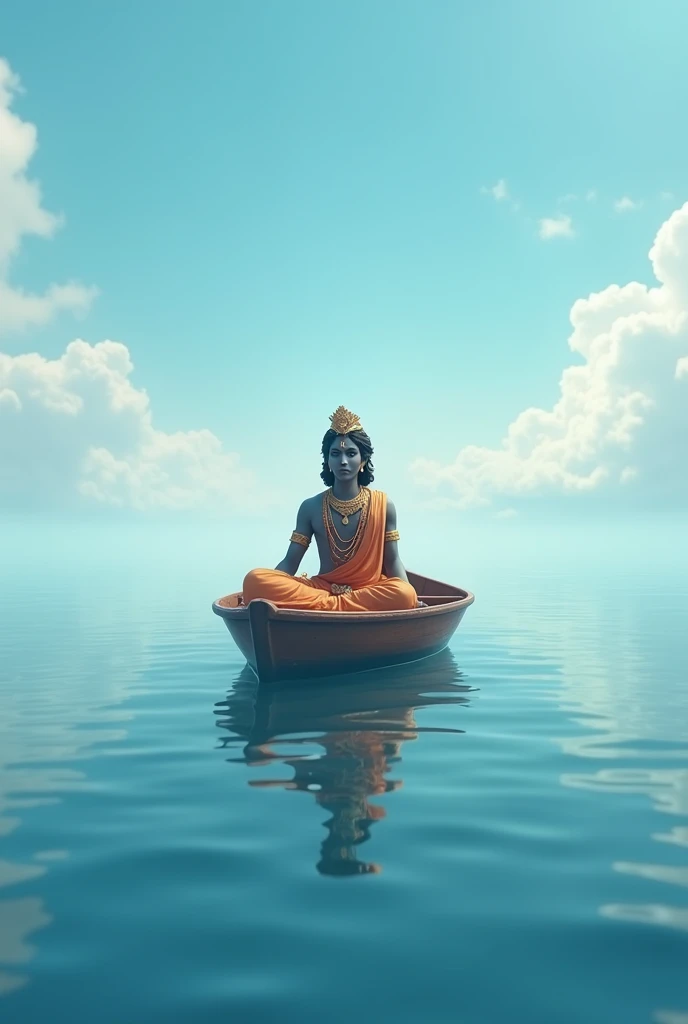 Krishna,boat,sea