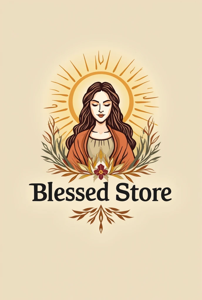 clothing brand logo with name blessed store