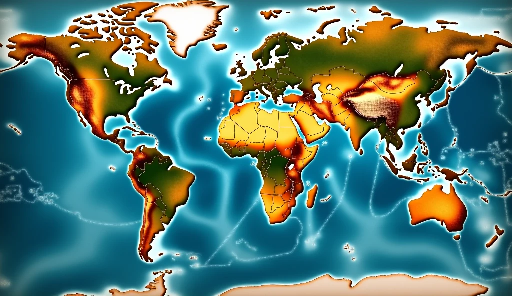 The world map features five distinct continents, each with unique landscapes and characteristics. Eldoria, the largest continent, is centrally located and bordered by vast oceans to the east and west. It boasts diverse terrain, including grasslands, forests, deserts, and snow-capped mountains. To the southwest is Zephyra, a medium-sized continent surrounded by ocean, known for its coastal vistas, tropical islands, and rainforests. Drakoria, the smallest continent, lies in the northernmost region, isolated by icy seas and rugged mountains, with a landscape dominated by snow and glaciers. Southeast of Eldoria is Sylvanys, a vast land with endless savannas, dense jungles, and winding rivers, characterized by its tropical climate. Finally, Arcanum, northeast of Eldoria, is enveloped in mystical fogs and enchanted forests, known for its magical landscapes and ancient ruins. These continents are interconnected by oceans and seas, each contributing to the rich and diverse geography of this fantastical world.