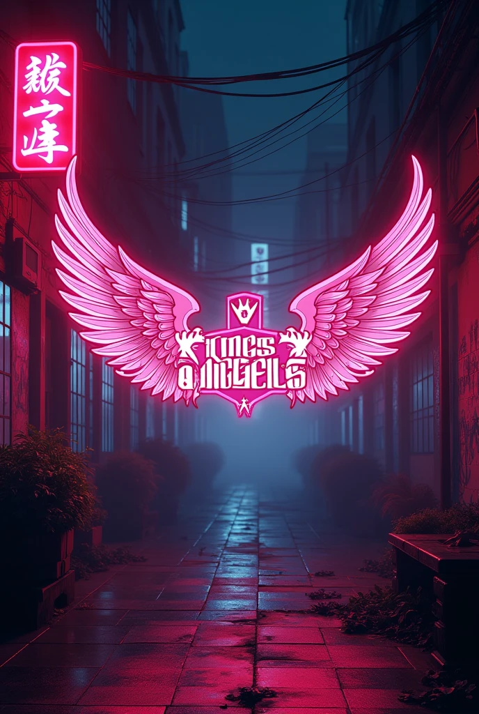 Create the design for a profile photo of a Chilean streetwear brand called "Kings Angels" y2k style similar to southpole jnco affliction elixir etc that is a professional profile photo that is like for instagram without showing human people in the design