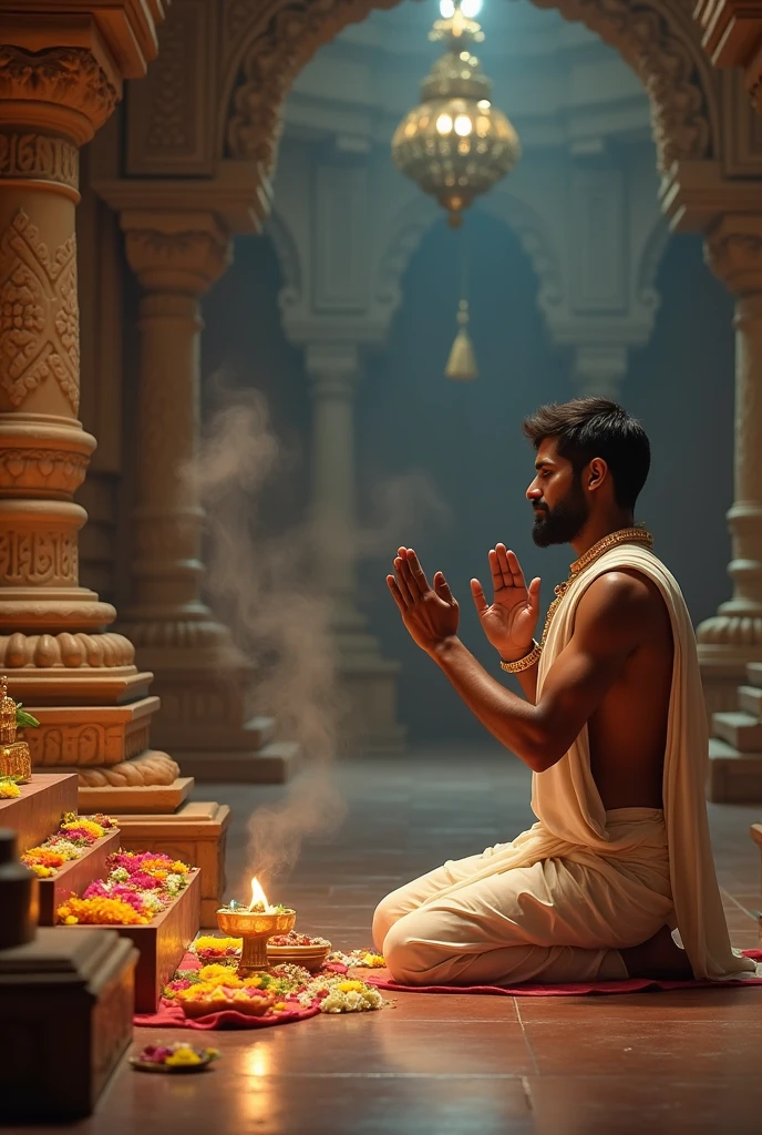 Man doing puja